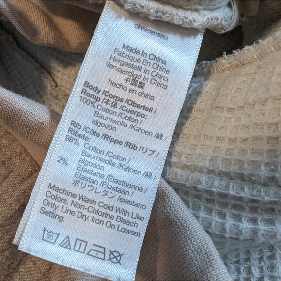 Madewell Waffleback Jogger Pants Size M Cream / Beige - Picture 8 of 9